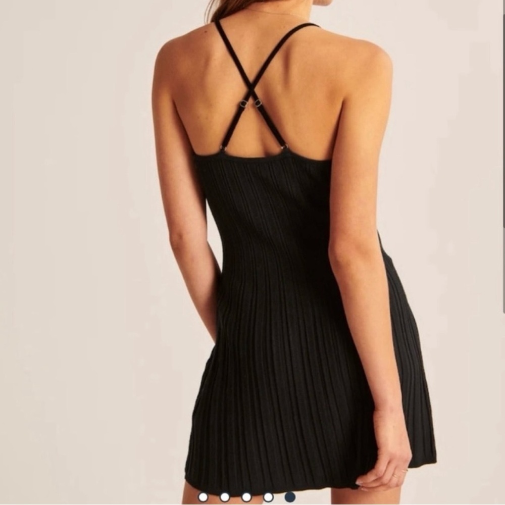 Abercrombie & Fitch Abercrombie Ribbed Crossback Mini Dress